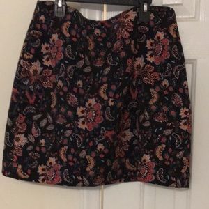 Loft floral mini skirt